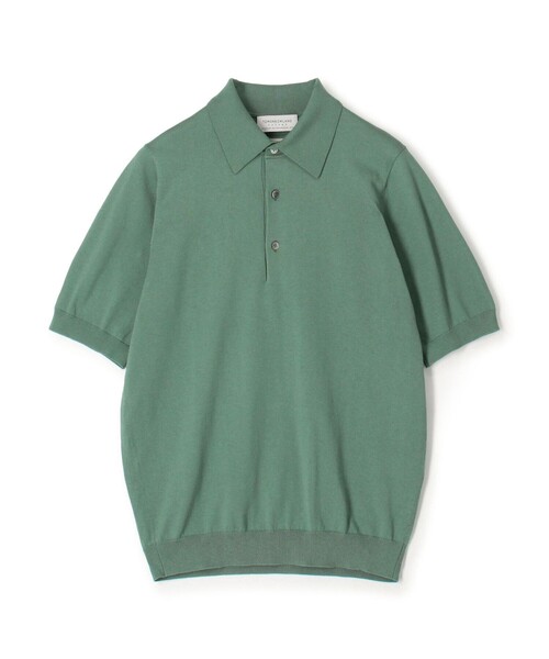 新品未使用　タグ付　トゥモローランド　カシミヤ　シルク　ポロシャツ　M メンズ TOMORROWLAND tricot シルクコットン ニット
