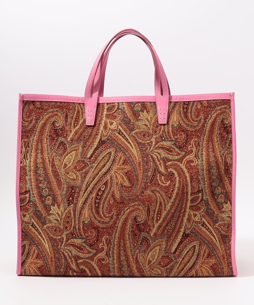 トートバッグ A VACATION TANK ORANGE PAISLEY トートバッグ レディースの画像