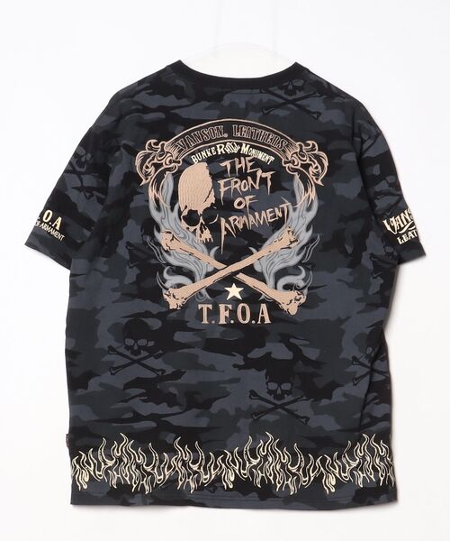「VANSON」 半袖Tシャツ X-LARGE ブラック メンズ_画像2