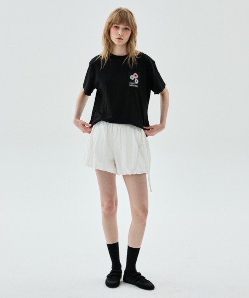 Mardi Mercredi（マルディメクルディ） tシャツ 半袖 TSHIRT FLOWER
