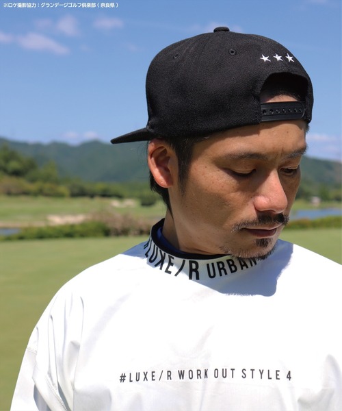 「LUXE/R GOLF」 長袖Tシャツ MEDIUM グレー メンズ_画像5