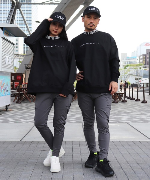 「LUXE/R GOLF」 長袖Tシャツ MEDIUM グレー メンズ_画像6