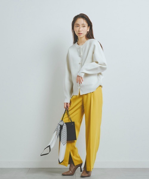 「Droite lautreamont」 ニットカーディガン M ピンク レディース_画像9