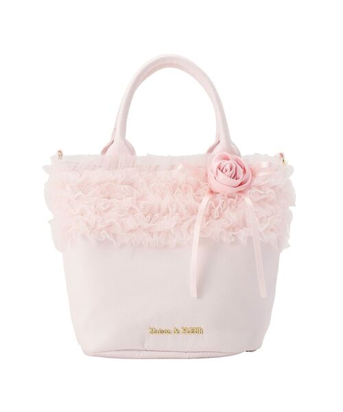 Maison de FLEUR（メゾンドフルール） トートバッグ チュールフリル
