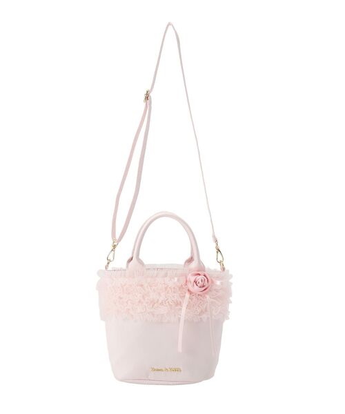 Maison de FLEUR（メゾンドフルール） トートバッグ チュールフリル