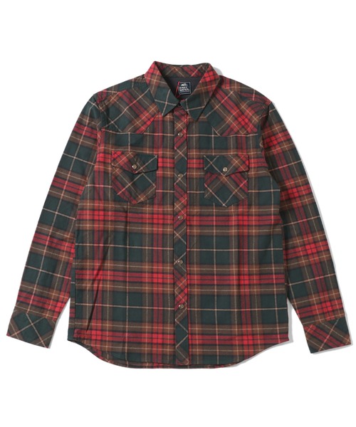 「KRIFF MAYER」 長袖シャツ LARGE ネイビー メンズ_画像2