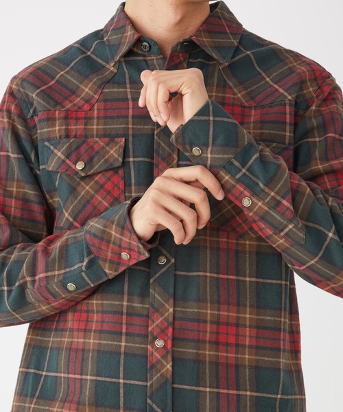 「KRIFF MAYER」 長袖シャツ LARGE ネイビー メンズ_画像9