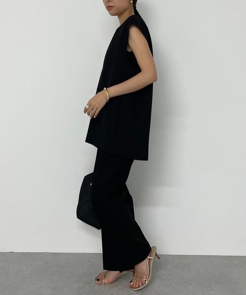 「LOUNGEDRESS」 セットアップ MEDIUM ブラック レディース_画像3
