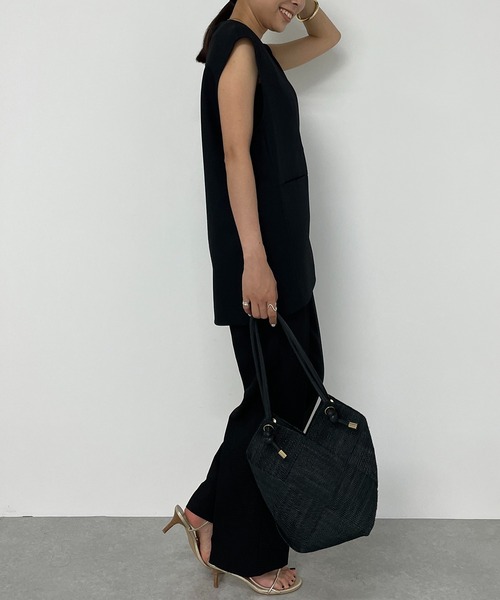 「LOUNGEDRESS」 セットアップ MEDIUM ブラック レディース_画像5