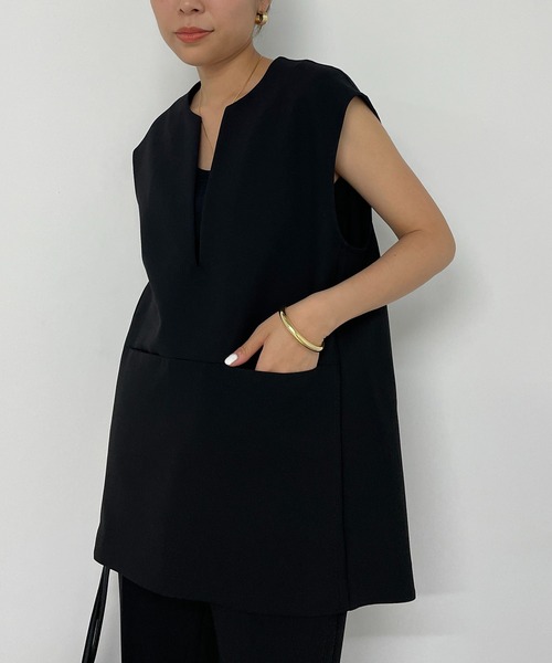「LOUNGEDRESS」 セットアップ MEDIUM ブラック レディース_画像6