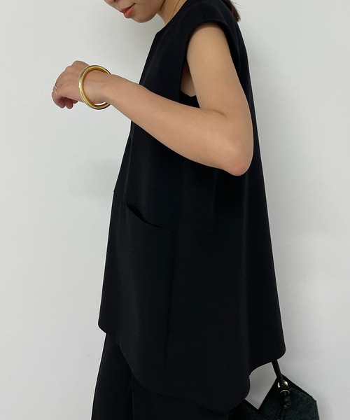 「LOUNGEDRESS」 セットアップ MEDIUM ブラック レディース_画像8