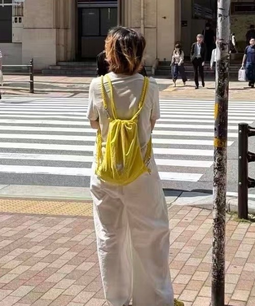 デイバック リュック 「大容量/A4サイズ対応可」2WAY ナイロン編み