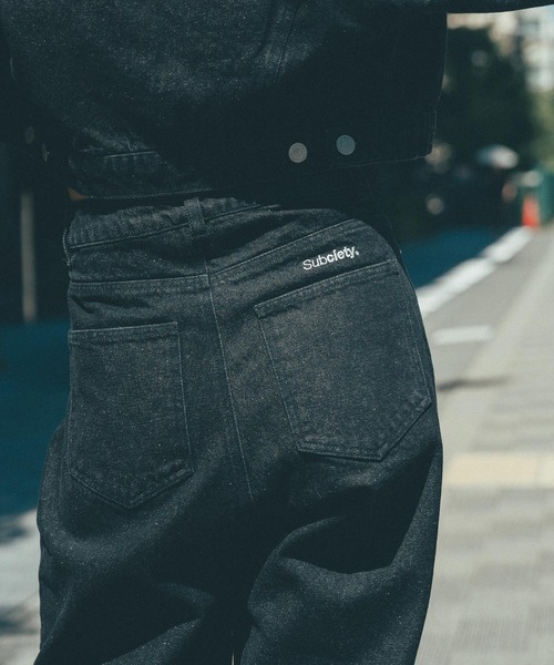 「Subciety」 デニムパンツ SMALL ブラック レディース_画像9