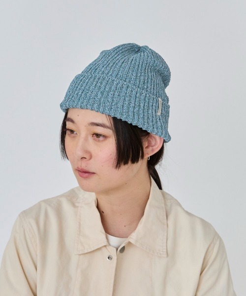 「OVERRIDE」 ニットキャップ 57~59cm イエロー レディース_画像2