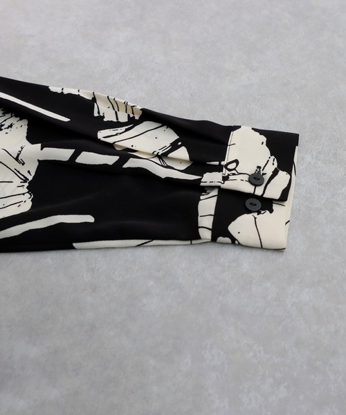 「antiqua」 長袖ワンピース ONESIZE ブラック レディース_画像3