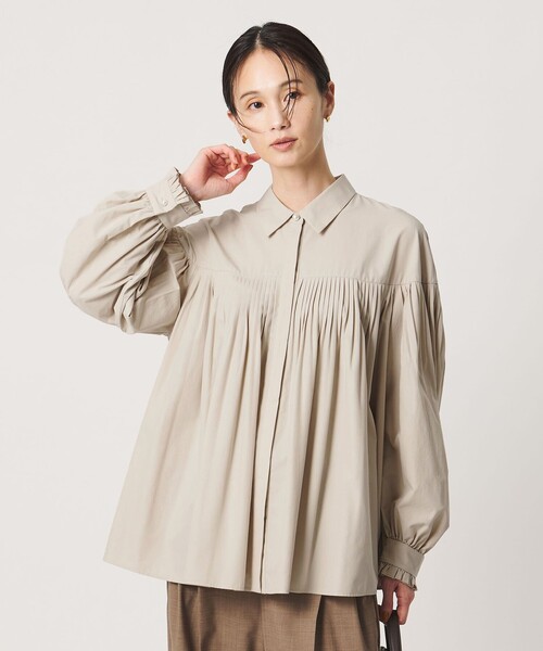 【美品✨】UNITED ARROWS フレアブラウス UNITED ARROWS（ユナイテッドアローズ） ブラウス シャツ パールライク