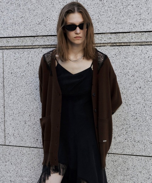 JOSE MOON（ジョゼムーン） カーディガン LACE CRASH OVER CARDIGAN 