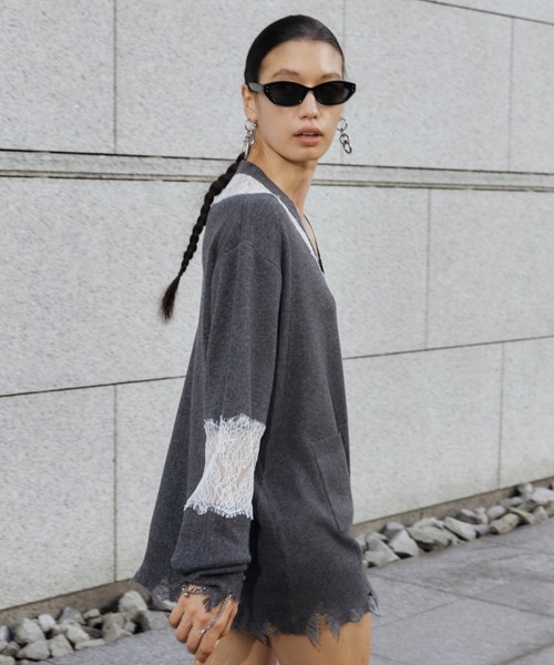 JOSE MOON（ジョゼムーン） カーディガン LACE CRASH OVER CARDIGAN 