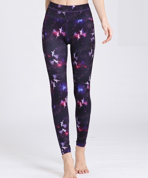 HYS SHOP レギンス スパッツ レディース カラフルフィットネスウェア