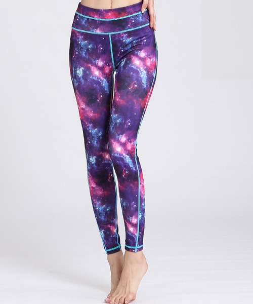HYS SHOP レギンス スパッツ レディース カラフルフィットネスウェア