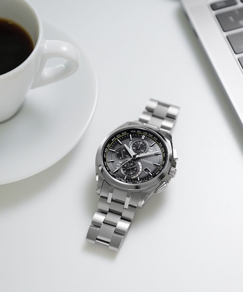 ATTESA（CITIZEN） 腕時計 メンズ ATTESA アテッサ ワールドタイム電波