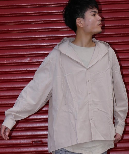 パーカー シャツパーカー 長袖 コットン フード付きブラウス 50 Zozotown Yahoo 店 通販 Yahoo ショッピング