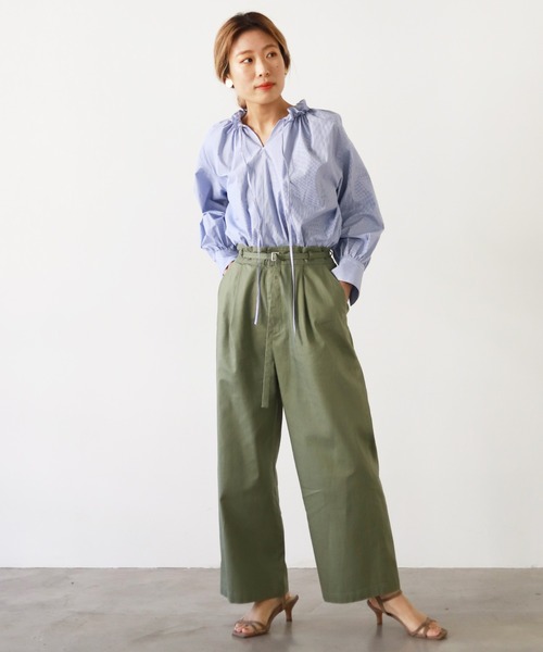 SLOBE IENA（スローブイエナ） シャツ ブラウス タイプライターフリル 