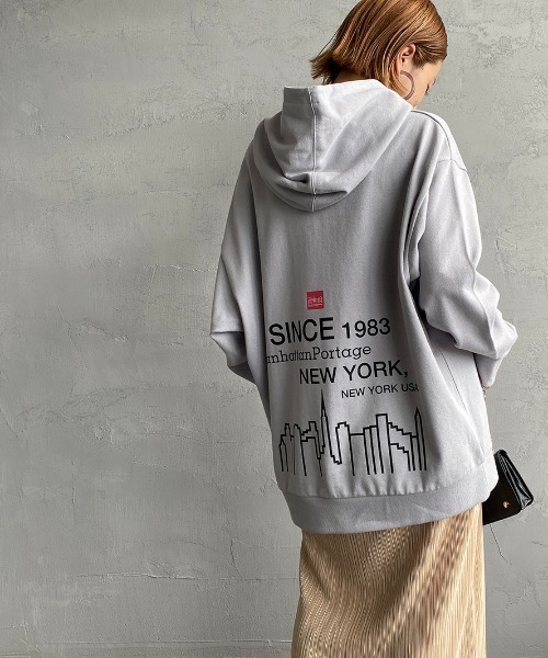 パーカー Manhattan Portage マンハッタンポーテージ 別注 バックプリントスウェットパーカー Zozotown Paypayモール店 通販 Paypayモール