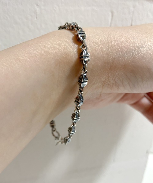 ブレスレット machen マヘン トライアングルデザインシルバーブレスレット メンズ レディースの画像