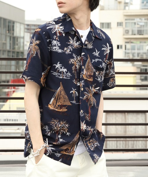 8 シャツ 半袖 総柄アロハシャツ メンズ レディース : ZOZOTOWN Yahoo