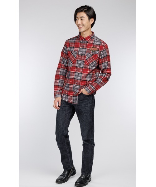 Harley Davidson シャツ 120周年記念チェック柄シャツ メンズ