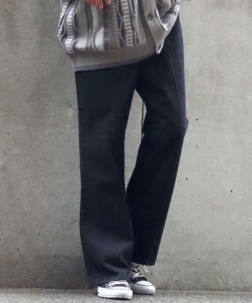 SITRY（シトリー） ワイドパンツ ジーンズ pin tuck denim flared