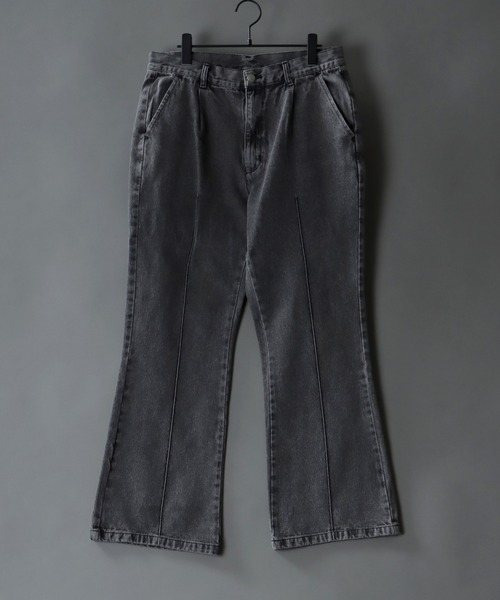 SITRY（シトリー） ジーンズ pin tuck denim flared pants/ピンタック