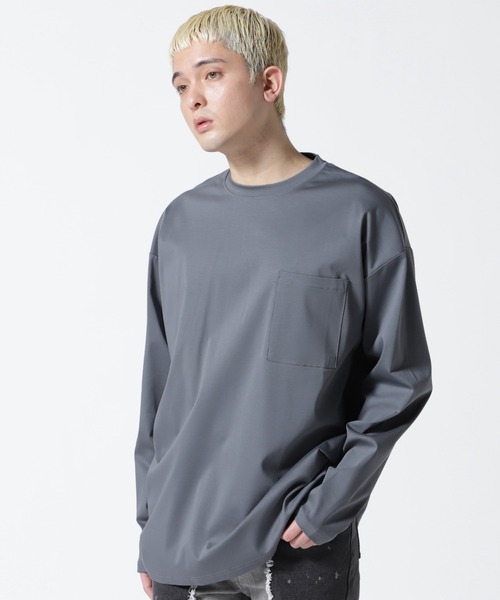 関税込★GIORGIO ARMANI★ロングスリーブ Tシャツ 2色 A4A tシャツ A4A/エーフォーエー/スーピマシルケットボックス