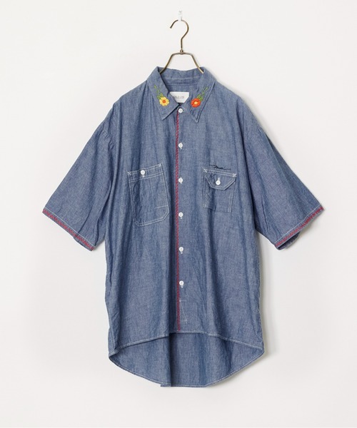 CAL O LINE シャツ LINE/キャルオーライン KENDAI CHAMBRAY S/S