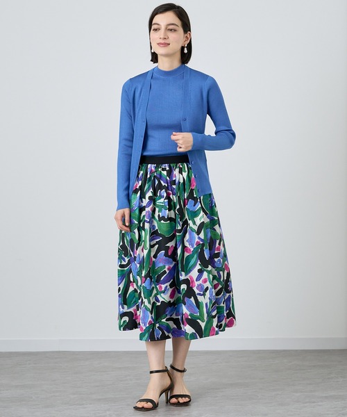 新品☆ANAYI アセテートポリエステル　セットアップ/23区、セオリー、ロペ 新品☆ ANAYI アセテートポリエステルVネック セットアップ/23