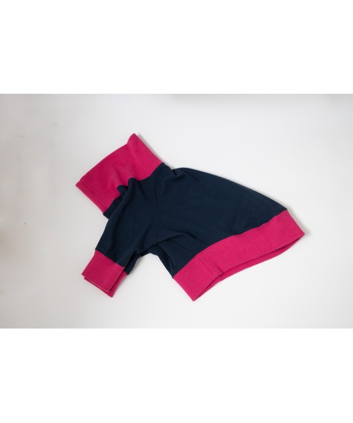 犬 服 「.cinq」.cinqバイカラースウェット（イエロー・グレー）(MA)の画像