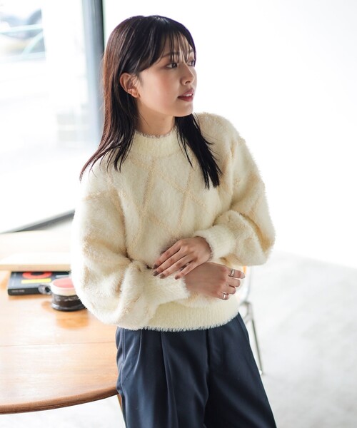 BEAMS HEART（ビームス ハート） ニット セーター シャギー ブークレ