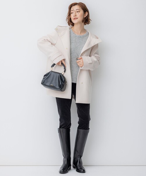 ニット セーター 「滝沢眞規子さん着用」ベビーアルパカ クロップド