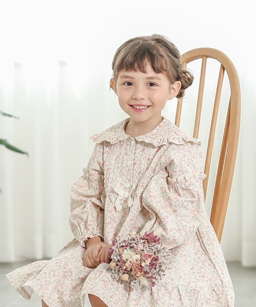 Biquette Club ワンピース フリル衿ワンピース キッズ 子供服