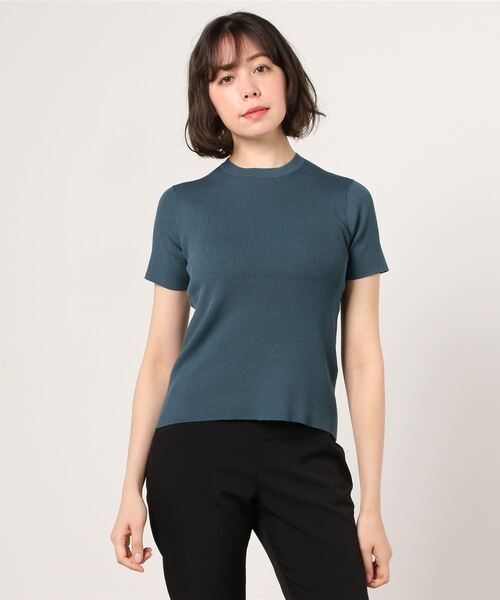 Steven Alan」 半袖ニット FREE ダークグリーン レディース : 79212880 
