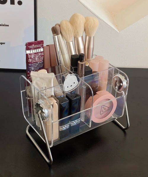 収納 回転式アクリルコスメディスプレイケース : ZOZOTOWN Yahoo!店