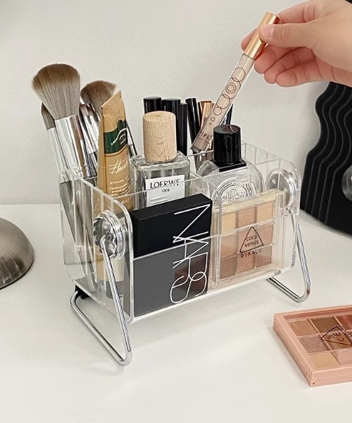 シャネル Chanel アクリル コスメ スタンド New 新品】シャネル CHANEL ノベルティ アクリルケース 小