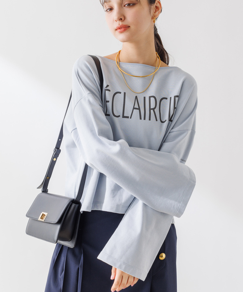 Rouge vif Anna tシャツ ショート丈ロゴミニ裏毛ロンT