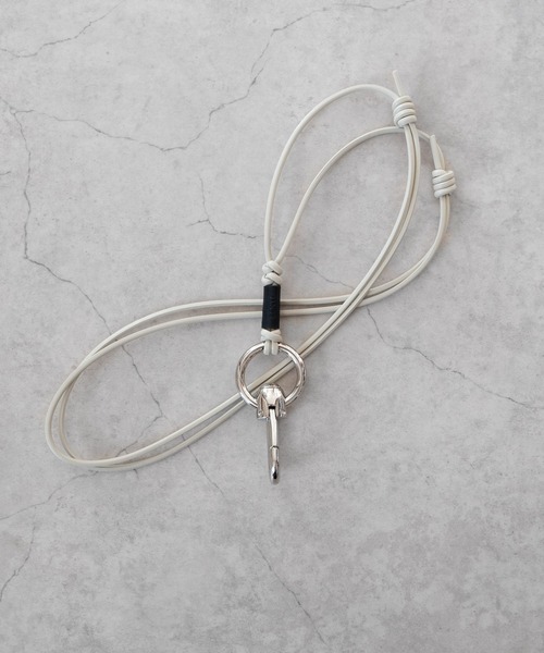 SENTI（センティ） ネックレス CARABINER HOOK LEATHER STRAP メンズ