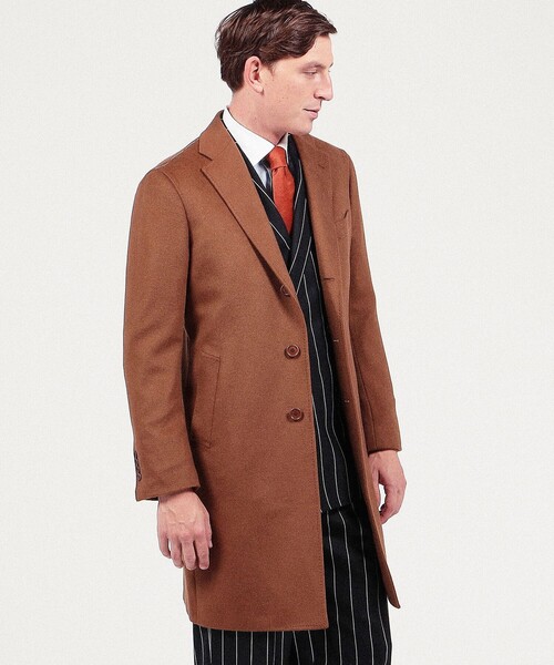 TOMORROWLAND」 チェスターコート 44 キャメル メンズ : 80262880  