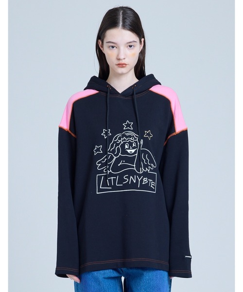 パーカー /Little sunny bite/angel stitch hoodie レディース メンズ