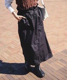 B：MING by BEAMS スカート シャーリング ジャンパースカート