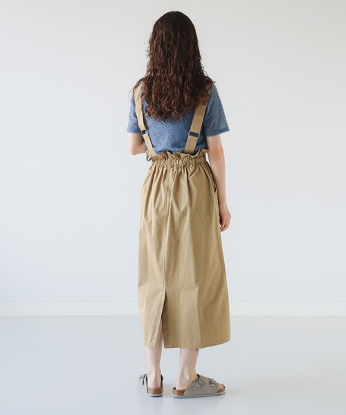 B：MING by BEAMS スカート シャーリング ジャンパースカート