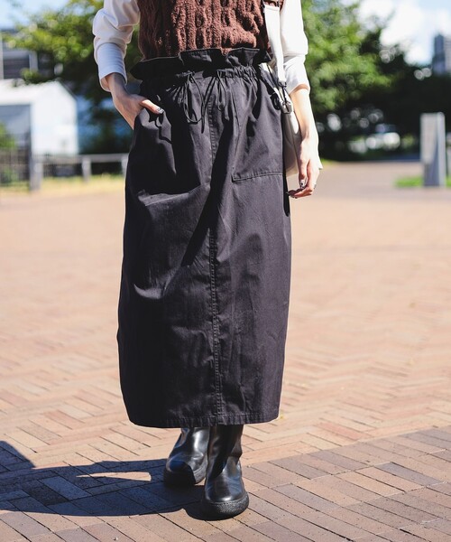 B:MING by BEAMS / シャーリング ジャンパースカート B：MING by BEAMS スカート シャーリング ジャンパースカート